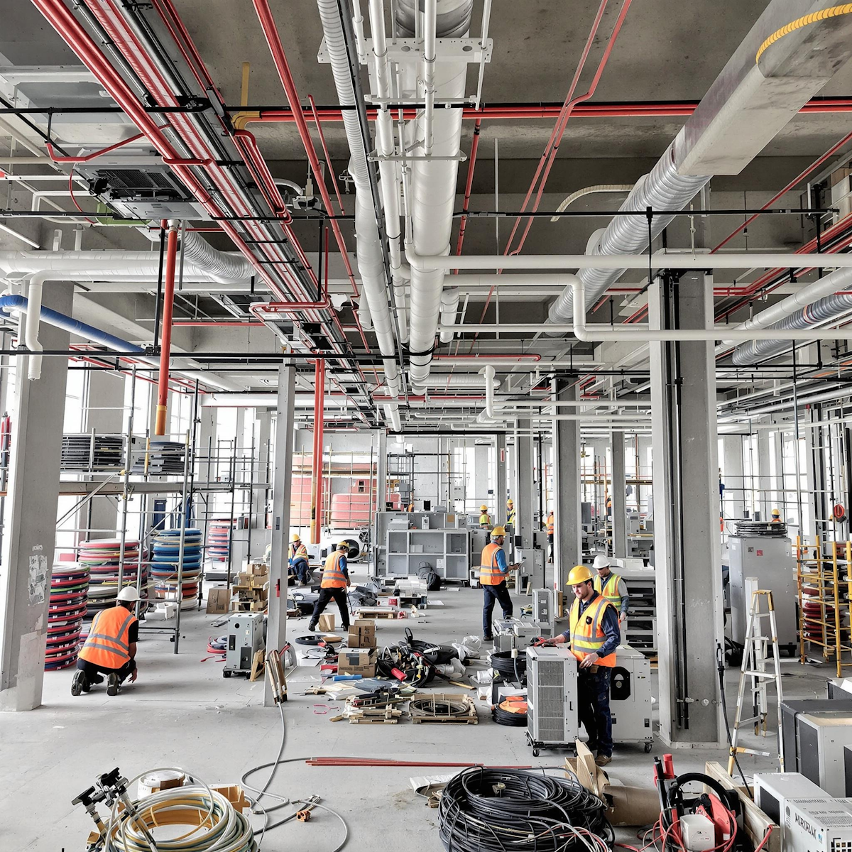 Professional engineering services and construction site